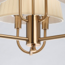 Żyrandol złoty z plisowanymi abażurami Sofia MW-LIGHT Elegance 355014806