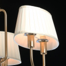 Żyrandol złoty z plisowanymi abażurami Sofia MW-LIGHT Elegance 355014806