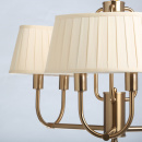 Żyrandol złoty z plisowanymi abażurami Sofia MW-LIGHT Elegance 355014806