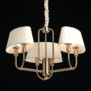 Żyrandol złoty z plisowanymi abażurami Sofia MW-LIGHT Elegance 355014806