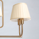 Żyrandol złoty z plisowanymi abażurami Sofia MW-LIGHT Elegance 355014806