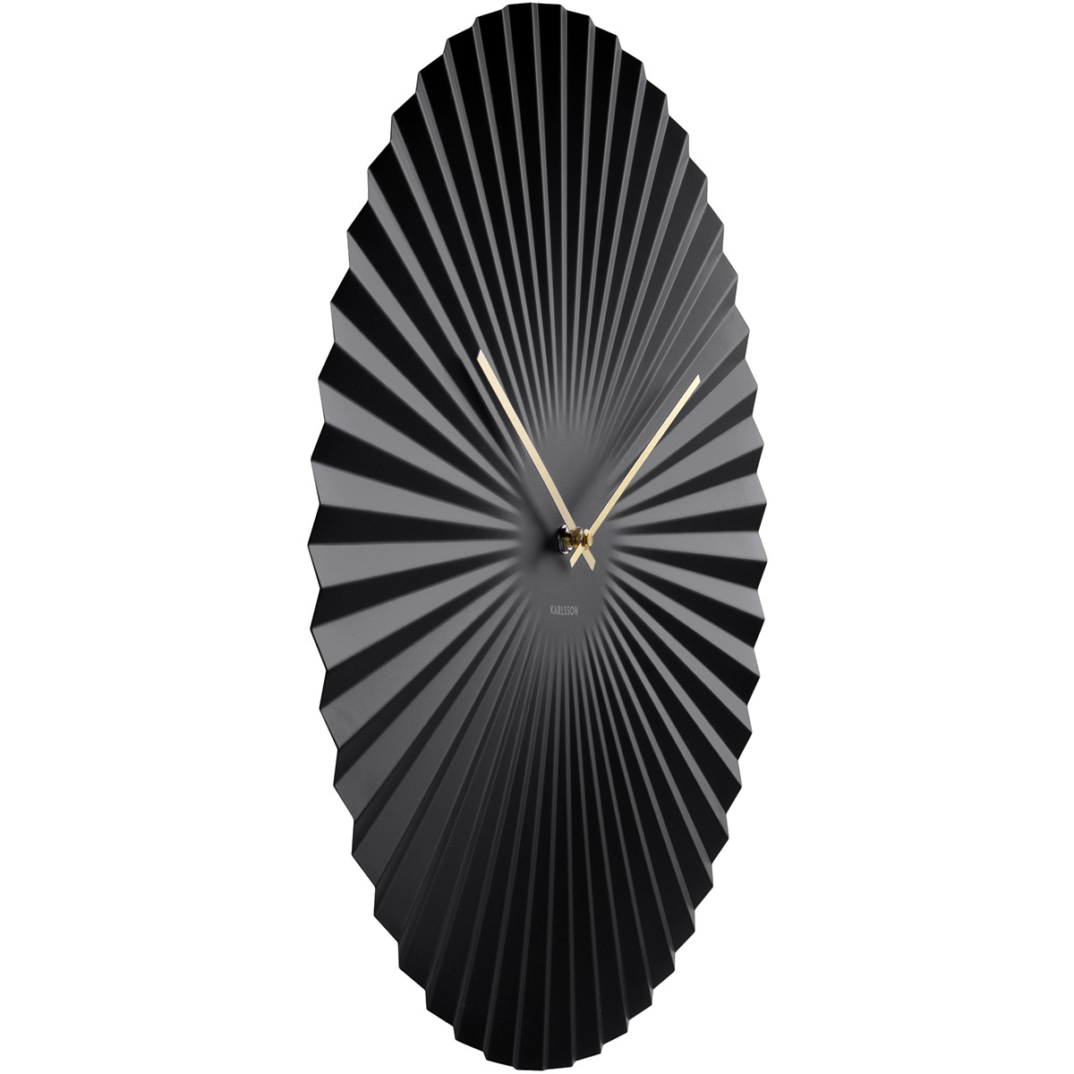 KARLSSON - SENSU XL wandklok Groen/ Zwart/ Goud