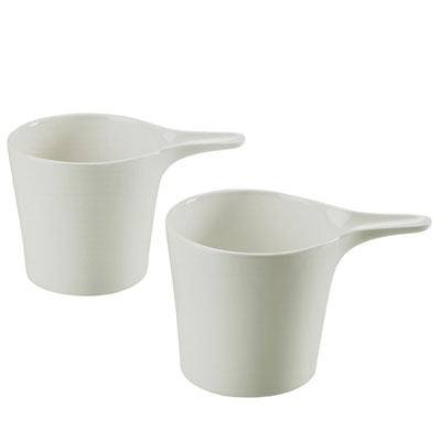 Lot De 4 Assiettes Stelton Visby Explorer - Céramique Blanche - NEUVES