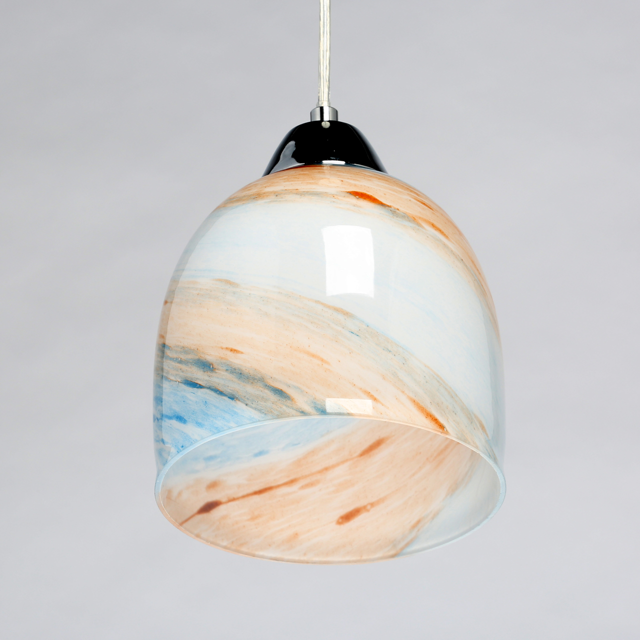 moshi Lampa wisząca pojedynczy, szklany klosz Claire MW-LIGHT