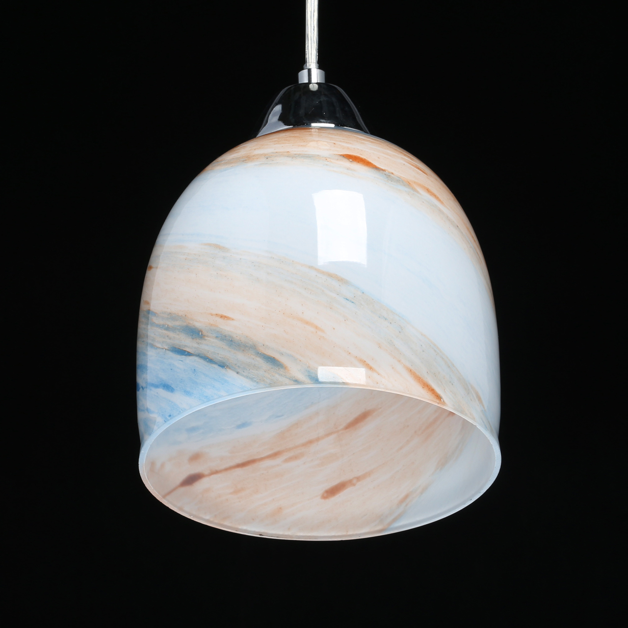 Lampa wisząca pojedynczy, szklany klosz Claire MW-LIGHT
