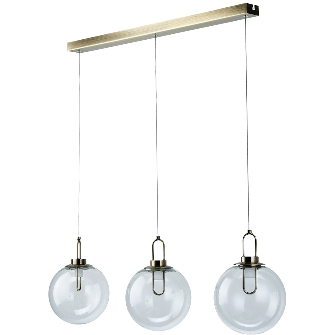 Prosta lampa wisząca Loft do jadalni lub kuchni 3 żarówki LED RegenBogen