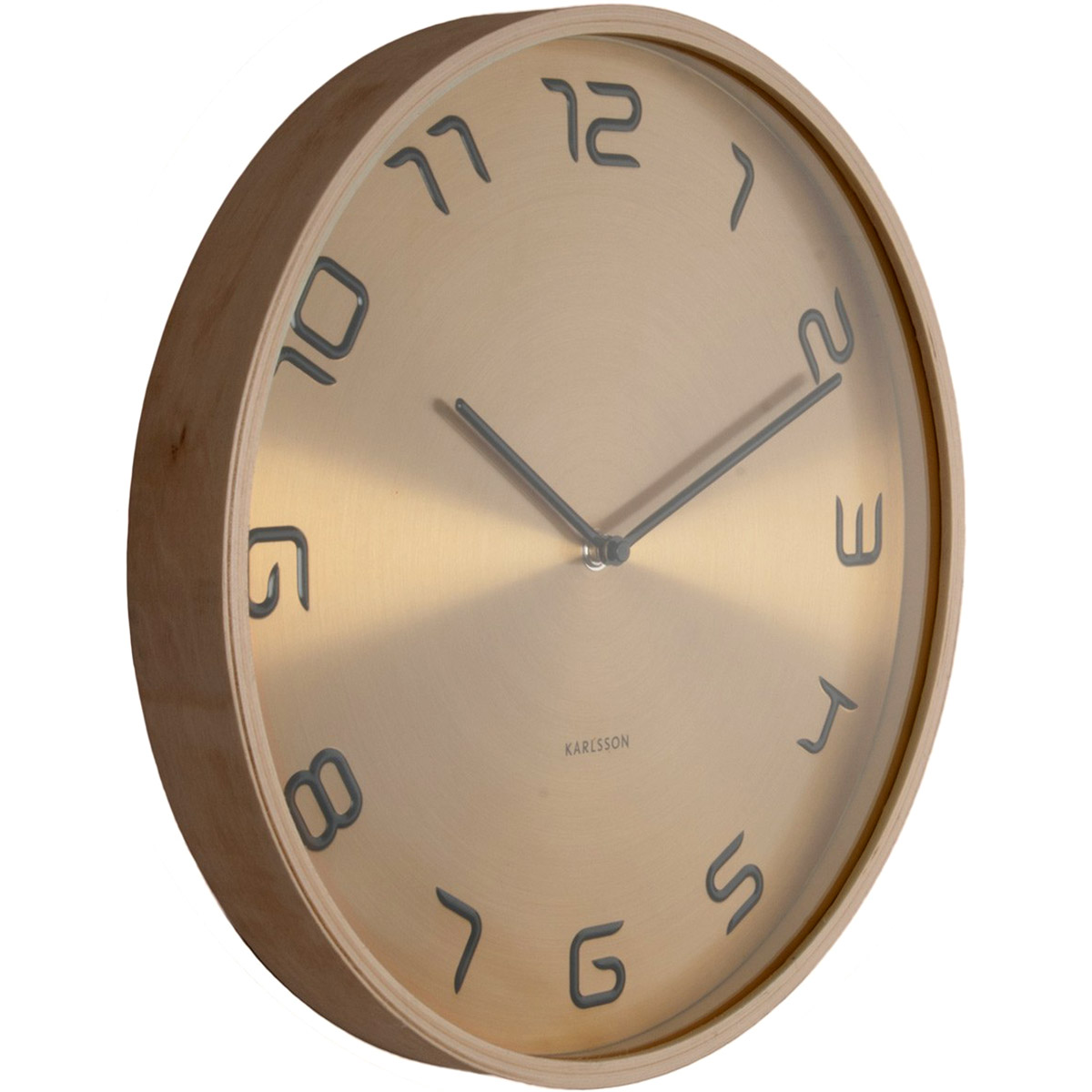 Zegar ścienny Bent Wood Karlsson złoty KA5611GD sklep
